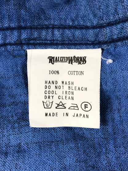 【中古品】【メンズ】 FLANNEL SHIRT フランネル シャツ チェックシャツ 長袖シャツ 142-260108-na-27-tag サイズ：S カラー：ブルー 万代Net店