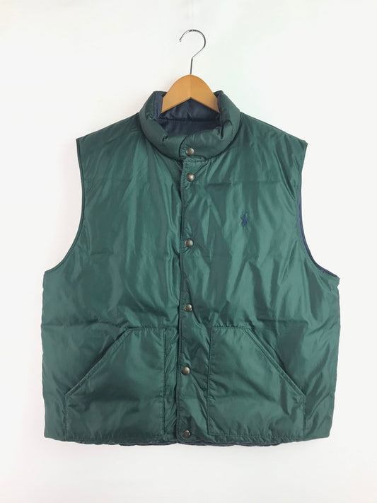 【中古品】【メンズ】 REVERSIBL DOWN VEST 39949 リバーシブル ダウンベスト アウター 146-260110-na-02-tag サイズ：XL カラー：グリーン/ネイビー 万代Net店