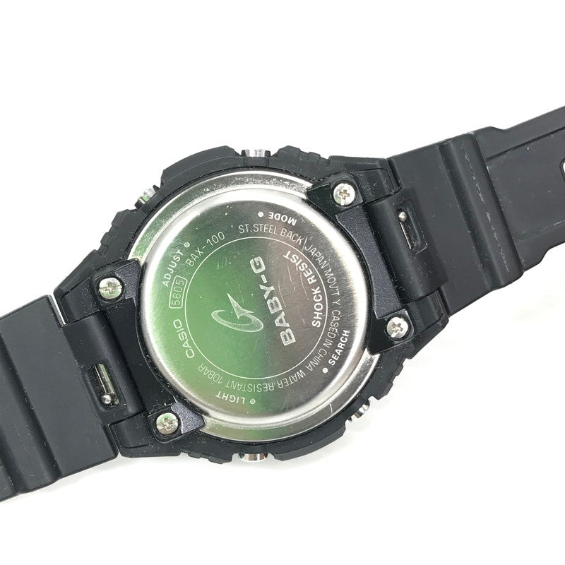 【中古品】【レディース】 CASIO カシオ BABY-G ベイビージー G-LIDE BAX-100-1AJF アナデジ クォーツ 腕時計 196-260108-yy-07-tag カラー：ブラック 万代Net店