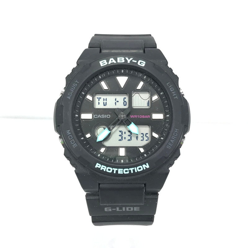 【中古品】【レディース】 CASIO カシオ BABY-G ベイビージー G-LIDE BAX-100-1AJF アナデジ クォーツ 腕時計 196-260108-yy-07-tag カラー：ブラック 万代Net店