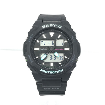 【中古品】【レディース】 CASIO カシオ BABY-G ベイビージー G-LIDE BAX-100-1AJF アナデジ クォーツ 腕時計 196-260108-yy-07-tag カラー：ブラック 万代Net店