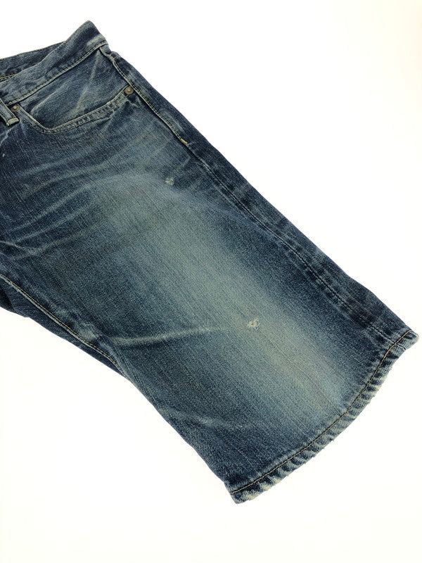 【中古品】【メンズ】 STUDS DENIM HALF PANTS 0201AM01 スタッズ デニム ハーフ パンツ ボトムス 151-260105-rt-07-tag サイズ：30 カラー：インディゴ 万代Net店