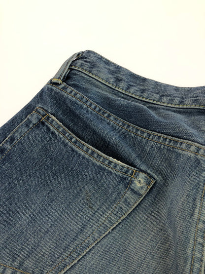 【中古品】【メンズ】 STUDS DENIM HALF PANTS 0201AM01 スタッズ デニム ハーフ パンツ ボトムス 151-260105-rt-07-tag サイズ：30 カラー：インディゴ 万代Net店