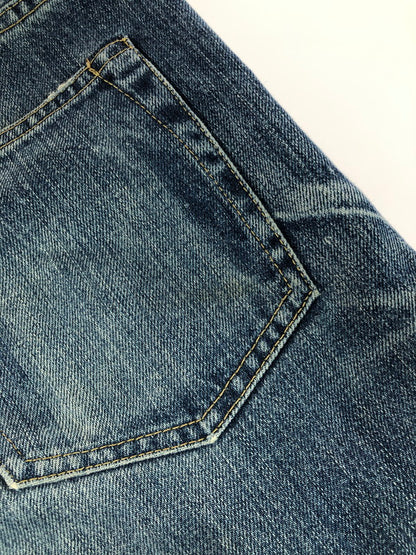 【中古品】【メンズ】 STUDS DENIM HALF PANTS 0201AM01 スタッズ デニム ハーフ パンツ ボトムス 151-260105-rt-07-tag サイズ：30 カラー：インディゴ 万代Net店