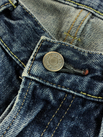 【中古品】【メンズ】 STUDS DENIM HALF PANTS 0201AM01 スタッズ デニム ハーフ パンツ ボトムス 151-260105-rt-07-tag サイズ：30 カラー：インディゴ 万代Net店
