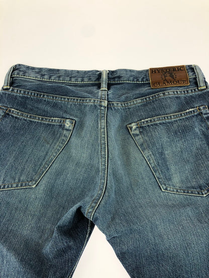 【中古品】【メンズ】 STUDS DENIM HALF PANTS 0201AM01 スタッズ デニム ハーフ パンツ ボトムス 151-260105-rt-07-tag サイズ：30 カラー：インディゴ 万代Net店