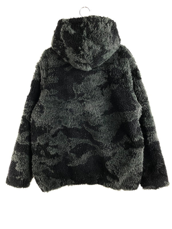【中古品】【メンズ】 EDON CAMO JACQUARD BOA HOODED BLOUSON MTAT-23A4923 エドン カモ ジャガード ボア フーデッド ブルゾン アウター 141-260108-na-17-tag サイズ：5 カラー：ブラック 万代Net店