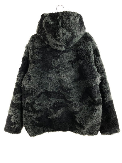【中古品】【メンズ】 EDON CAMO JACQUARD BOA HOODED BLOUSON MTAT-23A4923 エドン カモ ジャガード ボア フーデッド ブルゾン アウター 141-260108-na-17-tag サイズ：5 カラー：ブラック 万代Net店
