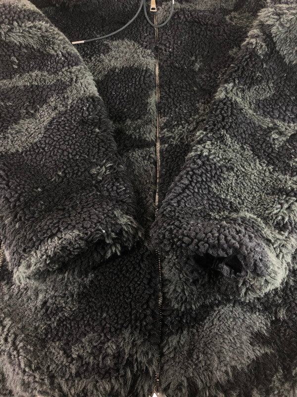 【中古品】【メンズ】 EDON CAMO JACQUARD BOA HOODED BLOUSON MTAT-23A4923 エドン カモ ジャガード ボア フーデッド ブルゾン アウター 141-260108-na-17-tag サイズ：5 カラー：ブラック 万代Net店