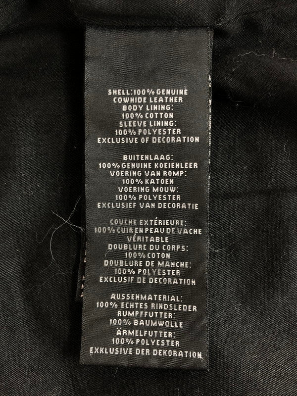 【現状渡し品】【メンズ】 HARLEY DAVIDSON ハーレーダビッドソン SLEEVE STRIPE SLIM FIT LEATHER JACKET 97048-19VM スリーブ ストライプ スリムフィット レザージャケット アウター 145-260108-na-18-tag サイズ：S カラー：ブラック 万代Net店