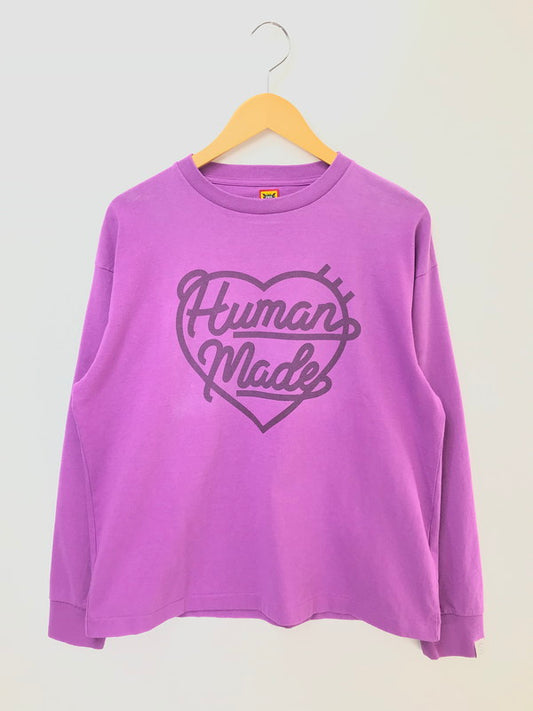 【中古品】【メンズ】 HUMAN MADE ヒューマンメイド HEART L/S T-SHIRT ハート Tシャツ 長袖Tシャツ 142-260520-na-19-tagh サイズ：L カラー：パープル 万代Net店