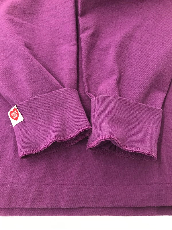 【中古品】【メンズ】 HUMAN MADE ヒューマンメイド HEART L/S T-SHIRT ハート Tシャツ 長袖Tシャツ 142-260520-na-19-tagh サイズ：L カラー：パープル 万代Net店