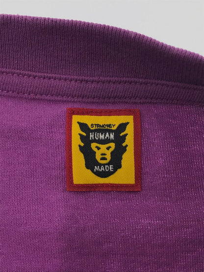 【中古品】【メンズ】 HUMAN MADE ヒューマンメイド HEART L/S T-SHIRT ハート Tシャツ 長袖Tシャツ 142-260520-na-19-tagh サイズ：L カラー：パープル 万代Net店