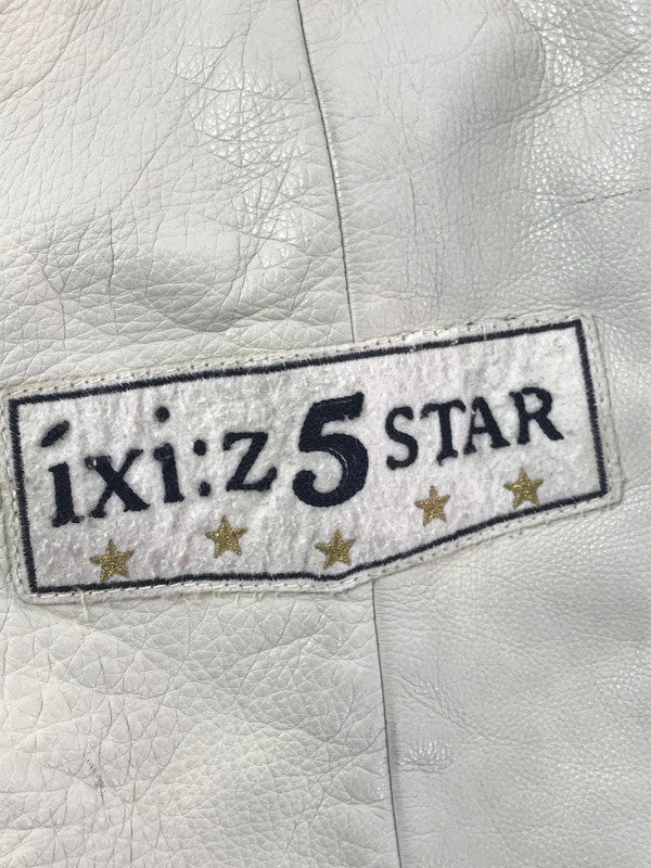 【中古品】【メンズ】 IXI:Z イクシーズ 5STAR STADIUM JUMPER レザー切替 ファイブスター スタジアム ジャンパー スタジャン アウター 146-260917-rt-44-tagh サイズ：L カラー：ネイビー/ベージュ系 万代Net店