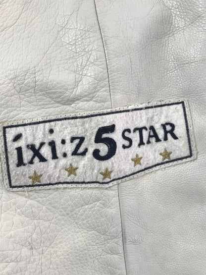 【中古品】【メンズ】 IXI:Z イクシーズ 5STAR STADIUM JUMPER レザー切替 ファイブスター スタジアム ジャンパー スタジャン アウター 146-260917-rt-44-tagh サイズ：L カラー：ネイビー/ベージュ系 万代Net店