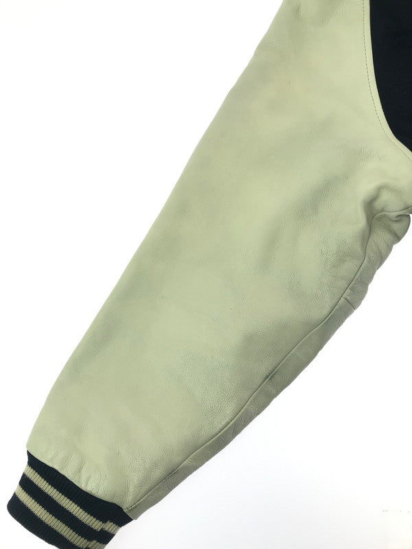 【中古品】【メンズ】 IXI:Z イクシーズ 5STAR STADIUM JUMPER レザー切替 ファイブスター スタジアム ジャンパー スタジャン アウター 146-260917-rt-44-tagh サイズ：L カラー：ネイビー/ベージュ系 万代Net店