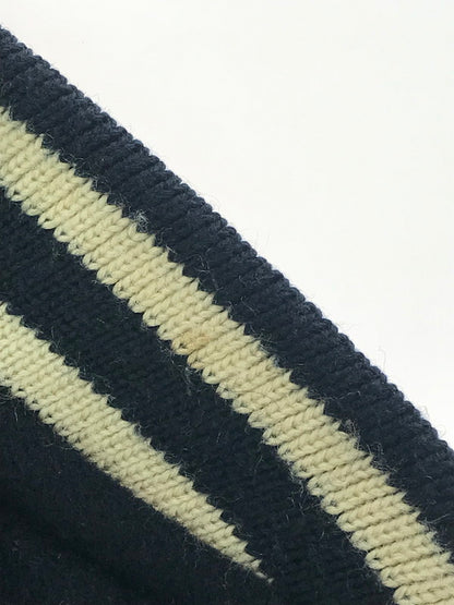 【中古品】【メンズ】 IXI:Z イクシーズ 5STAR STADIUM JUMPER レザー切替 ファイブスター スタジアム ジャンパー スタジャン アウター 146-260917-rt-44-tagh サイズ：L カラー：ネイビー/ベージュ系 万代Net店