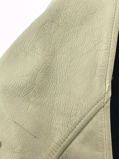 【中古品】【メンズ】 IXI:Z イクシーズ 5STAR STADIUM JUMPER レザー切替 ファイブスター スタジアム ジャンパー スタジャン アウター 146-260917-rt-44-tagh サイズ：L カラー：ネイビー/ベージュ系 万代Net店