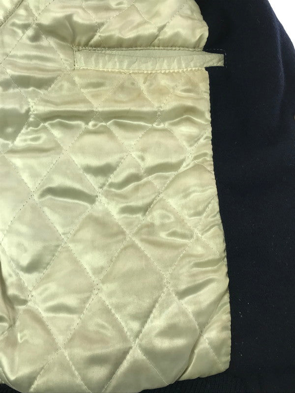 【中古品】【メンズ】 IXI:Z イクシーズ 5STAR STADIUM JUMPER レザー切替 ファイブスター スタジアム ジャンパー スタジャン アウター 146-260917-rt-44-tagh サイズ：L カラー：ネイビー/ベージュ系 万代Net店