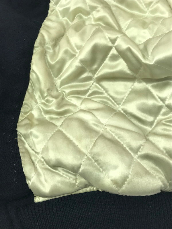 【中古品】【メンズ】 IXI:Z イクシーズ 5STAR STADIUM JUMPER レザー切替 ファイブスター スタジアム ジャンパー スタジャン アウター 146-260917-rt-44-tagh サイズ：L カラー：ネイビー/ベージュ系 万代Net店