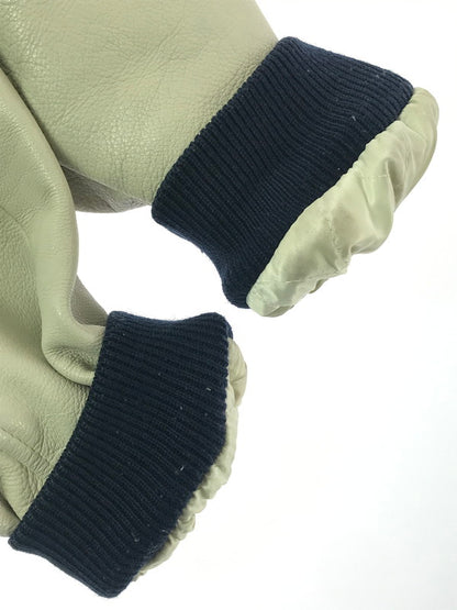 【中古品】【メンズ】 IXI:Z イクシーズ 5STAR STADIUM JUMPER レザー切替 ファイブスター スタジアム ジャンパー スタジャン アウター 146-260917-rt-44-tagh サイズ：L カラー：ネイビー/ベージュ系 万代Net店