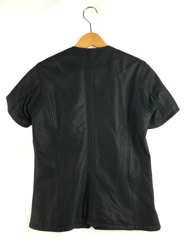 【中古品】【メンズ】 KADOYA カドヤ K'SLEATHER PUNCHING LEATHER T-SHIRT ケーエスレザー パンチングレザーT 145-260109-rt-20-tag サイズ：WOMANS M カラー：ブラック 万代Net店