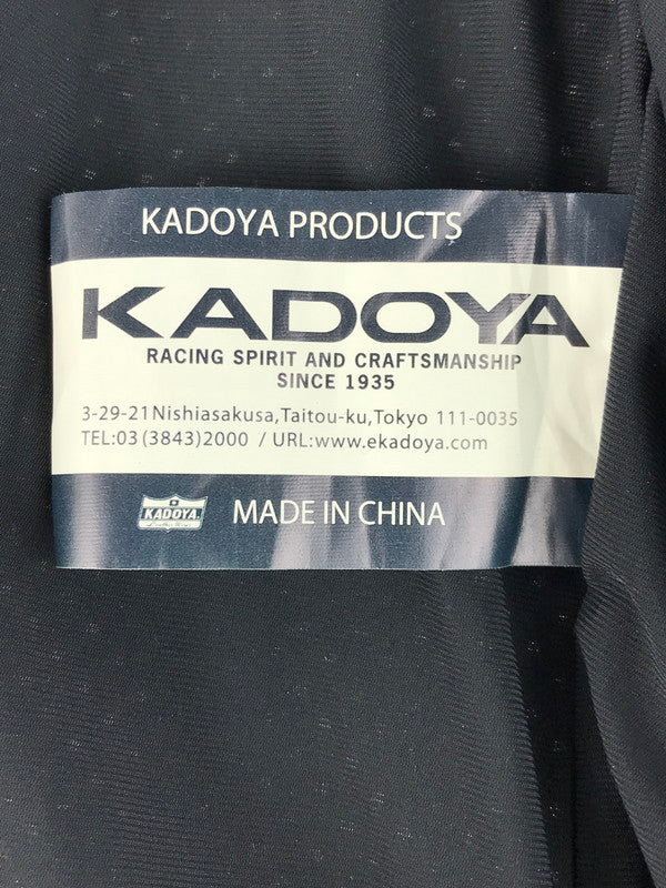 【中古品】【メンズ】 KADOYA カドヤ K'SLEATHER PUNCHING LEATHER T-SHIRT ケーエスレザー パンチングレザーT 145-260109-rt-20-tag サイズ：WOMANS M カラー：ブラック 万代Net店