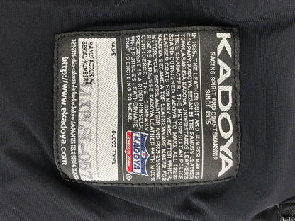 【中古品】【メンズ】 KADOYA カドヤ K'SLEATHER PUNCHING LEATHER T-SHIRT ケーエスレザー パンチングレザーT 145-260109-rt-20-tag サイズ：WOMANS M カラー：ブラック 万代Net店