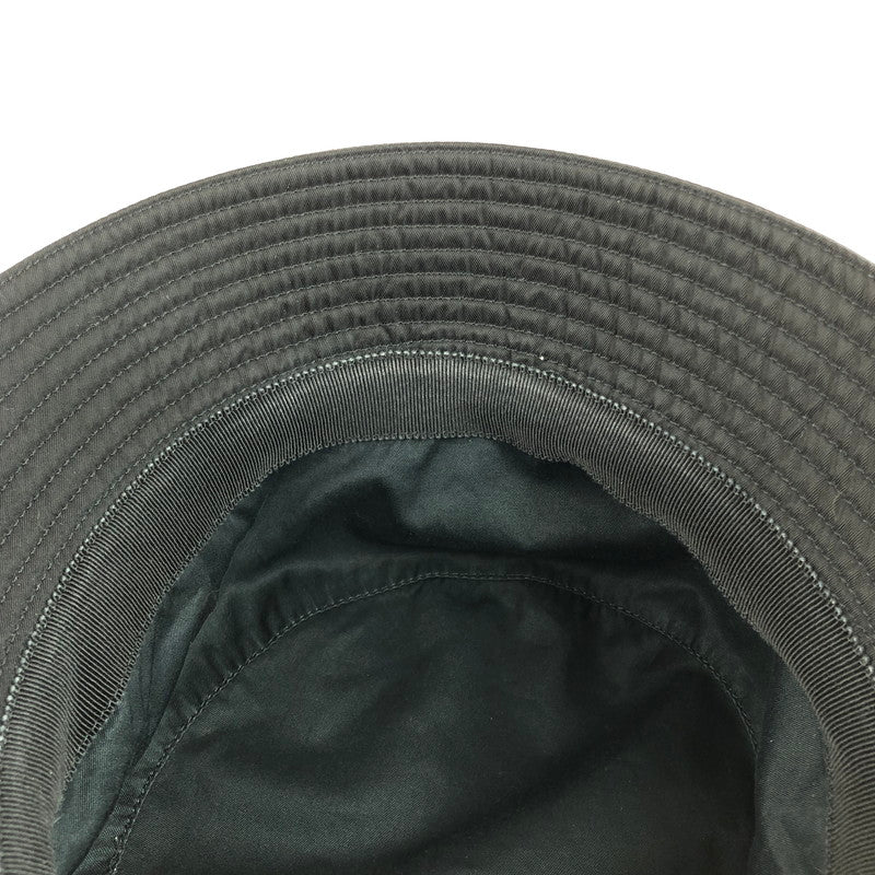 【中古品】【メンズ】 PRADA プラダ RE-NYLON TRIANGLE LOGO BUCKET HAT 2HC137 2DMI リナイロン トライアングル ロゴ バケットハット 帽子 183-260112-na-04-tag サイズ：M カラー：ブラック 万代Net店