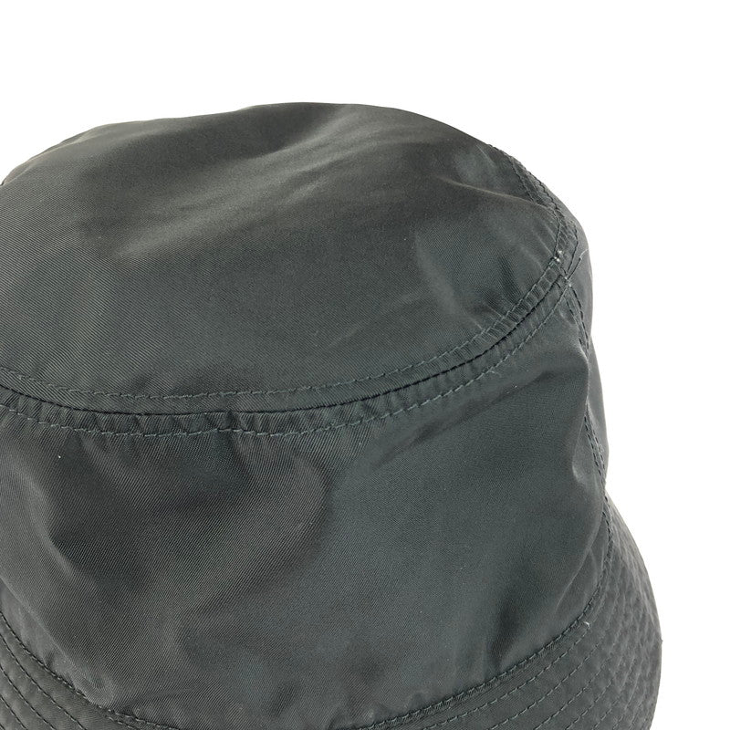 【中古品】【メンズ】 PRADA プラダ RE-NYLON TRIANGLE LOGO BUCKET HAT 2HC137 2DMI リナイロン トライアングル ロゴ バケットハット 帽子 183-260112-na-04-tag サイズ：M カラー：ブラック 万代Net店