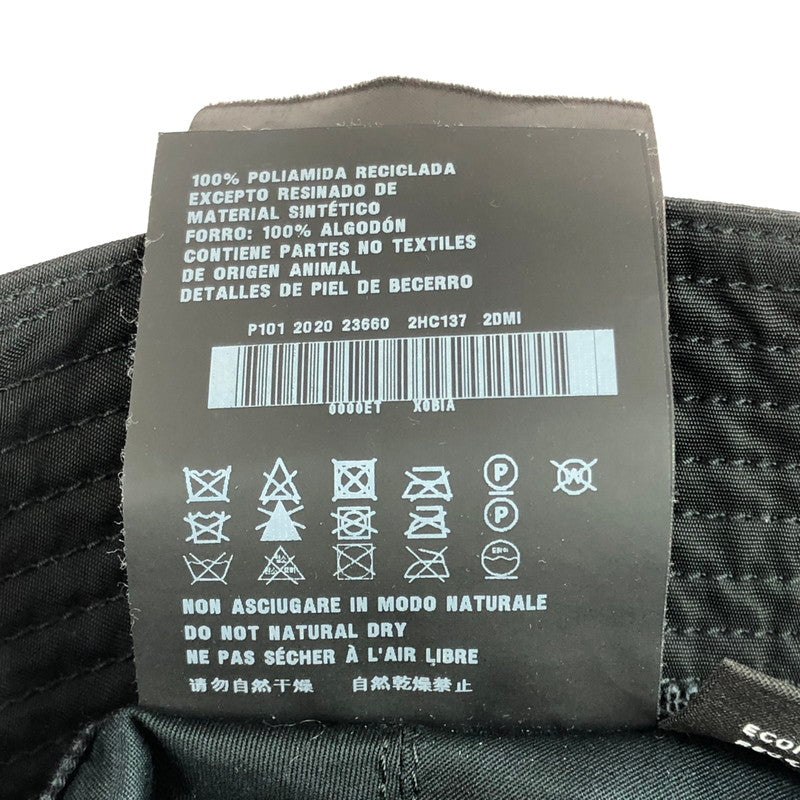 【中古品】【メンズ】 PRADA プラダ RE-NYLON TRIANGLE LOGO BUCKET HAT 2HC137 2DMI リナイロン トライアングル ロゴ バケットハット 帽子 183-260112-na-04-tag サイズ：M カラー：ブラック 万代Net店