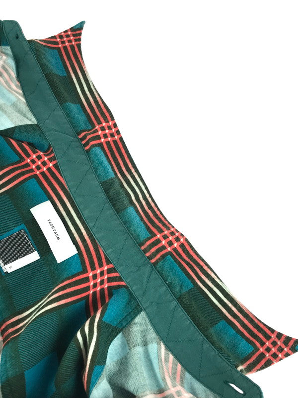 【中古品】【メンズ】 FACETASM PIPPA-SH-M03 CHECK BIG SHIRT 140-260109-rt-10-tag サイズ：5 カラー：ブルー 万代Net店