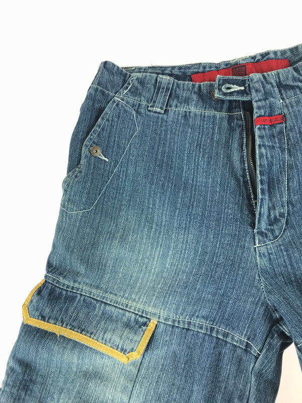 【現状渡し品】【メンズ】 MARITHE FRANCOIS GIRBAUD マリテフランソワジルボー シャトルパンツ ボトムス 157-260111-na-08-tag サイズ：36M カラー：インディゴ 万代Net店