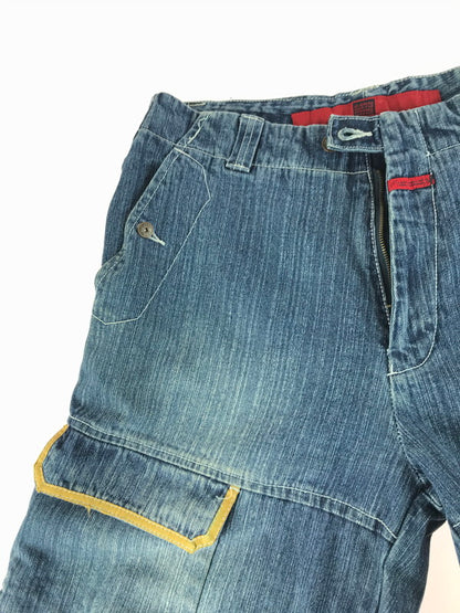 【現状渡し品】【メンズ】 MARITHE FRANCOIS GIRBAUD マリテフランソワジルボー シャトルパンツ ボトムス 157-260111-na-08-tag サイズ：36M カラー：インディゴ 万代Net店