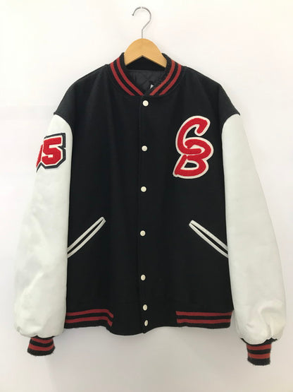 【中古品】【メンズ】 BUTWIN バトウィン 80's LEATHER AND WOOL STADIUM JACKET 80年代 レザーウール切替スタジャン 146-260111-rt-02-tag サイズ：不明 下記参照 カラー：ブラック 万代Net店