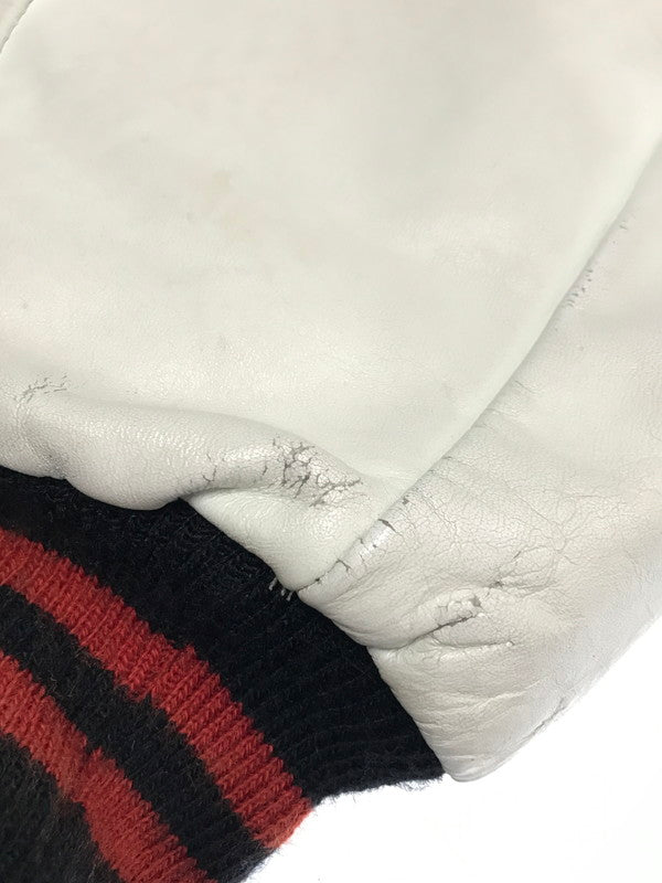 【中古品】【メンズ】 BUTWIN バトウィン 80's LEATHER AND WOOL STADIUM JACKET 80年代 レザーウール切替スタジャン 146-260111-rt-02-tag サイズ：不明 下記参照 カラー：ブラック 万代Net店