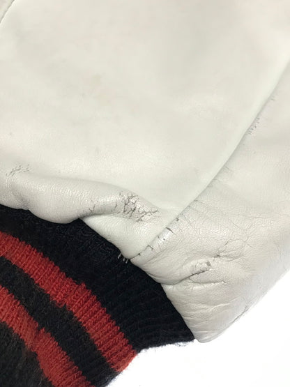 【中古品】【メンズ】 BUTWIN バトウィン 80's LEATHER AND WOOL STADIUM JACKET 80年代 レザーウール切替スタジャン 146-260111-rt-02-tag サイズ：不明 下記参照 カラー：ブラック 万代Net店