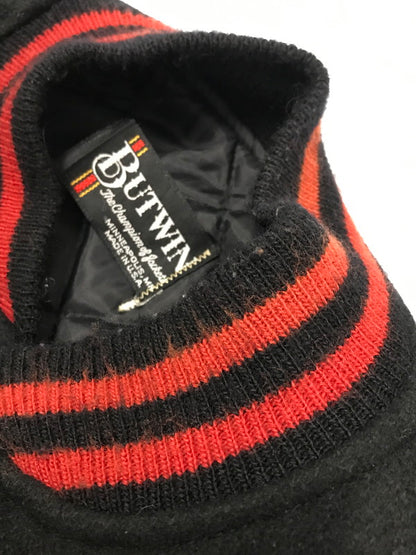 【中古品】【メンズ】 BUTWIN バトウィン 80's LEATHER AND WOOL STADIUM JACKET 80年代 レザーウール切替スタジャン 146-260111-rt-02-tag サイズ：不明 下記参照 カラー：ブラック 万代Net店