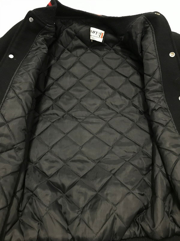 【中古品】【メンズ】 BUTWIN バトウィン 80's LEATHER AND WOOL STADIUM JACKET 80年代 レザーウール切替スタジャン 146-260111-rt-02-tag サイズ：不明 下記参照 カラー：ブラック 万代Net店