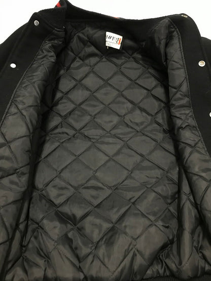 【中古品】【メンズ】 BUTWIN バトウィン 80's LEATHER AND WOOL STADIUM JACKET 80年代 レザーウール切替スタジャン 146-260111-rt-02-tag サイズ：不明 下記参照 カラー：ブラック 万代Net店