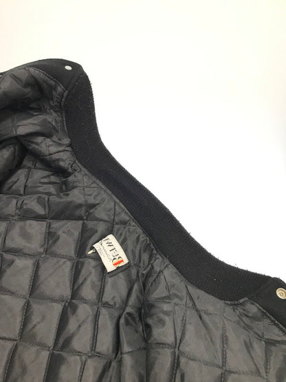 【中古品】【メンズ】 BUTWIN バトウィン 80's LEATHER AND WOOL STADIUM JACKET 80年代 レザーウール切替スタジャン 146-260111-rt-02-tag サイズ：不明 下記参照 カラー：ブラック 万代Net店