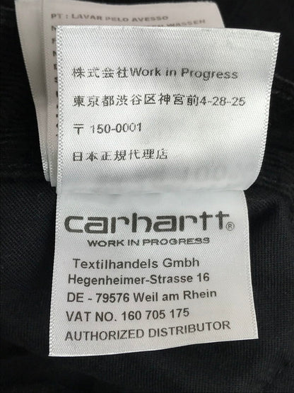 【中古品】【メンズ】 CARHARTT WIP カーハート ワークインプログレス SINGLE KNEE PANT I031212 シングル ニー パンツ ボトムス 153-260111-na-05-tag サイズ：32×32 カラー：ブラック 万代Net店