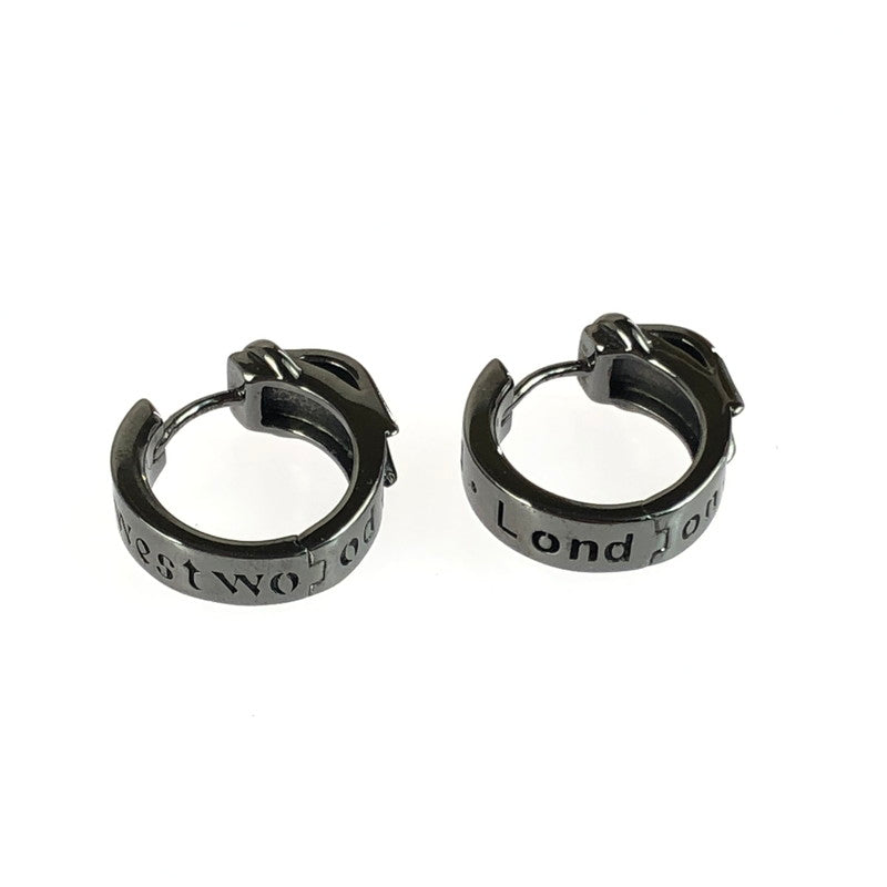 【中古品】【メンズ】 Vivienne Westwood ヴィヴィアンウエストウッド BOBBY HOOP EARRINGS ボビー フープ ピアス アクセサリー 182-260112-na-07-tag カラー：ブラック系 万代Net店