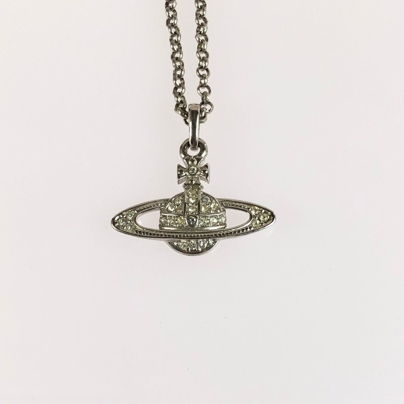 【中古品】【レディース】 Vivienne Westwood ヴィヴィアンウエストウッド MINI BAS RELIEF ORB NECKLACE ミニ バス リリーフ オーブ ネックレス アクセサリー 182-260112-na-08-tag カラー：シルバー 万代Net店