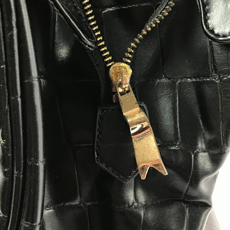 【現状渡し品】【レディース】 VIVIENNE WESTWOOD ヴィヴィアンウエストウッド HAND BAG クロコ型押し ハンドバッグ カバン 180-260503-na-02-tagh カラー：ブラック 万代Net店