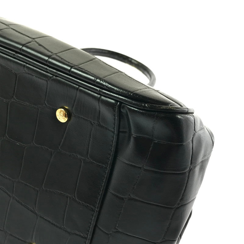 【現状渡し品】【レディース】 VIVIENNE WESTWOOD ヴィヴィアンウエストウッド HAND BAG クロコ型押し ハンドバッグ カバン 180-260503-na-02-tagh カラー：ブラック 万代Net店