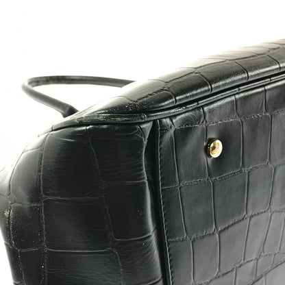 【現状渡し品】【レディース】 VIVIENNE WESTWOOD ヴィヴィアンウエストウッド HAND BAG クロコ型押し ハンドバッグ カバン 180-260503-na-02-tagh カラー：ブラック 万代Net店