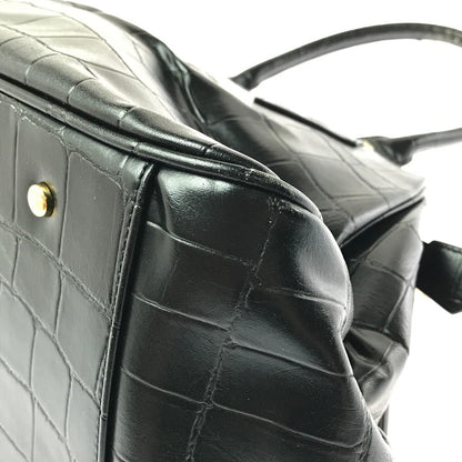 【現状渡し品】【レディース】 VIVIENNE WESTWOOD ヴィヴィアンウエストウッド HAND BAG クロコ型押し ハンドバッグ カバン 180-260503-na-02-tagh カラー：ブラック 万代Net店