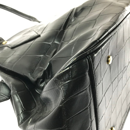 【現状渡し品】【レディース】 VIVIENNE WESTWOOD ヴィヴィアンウエストウッド HAND BAG クロコ型押し ハンドバッグ カバン 180-260503-na-02-tagh カラー：ブラック 万代Net店
