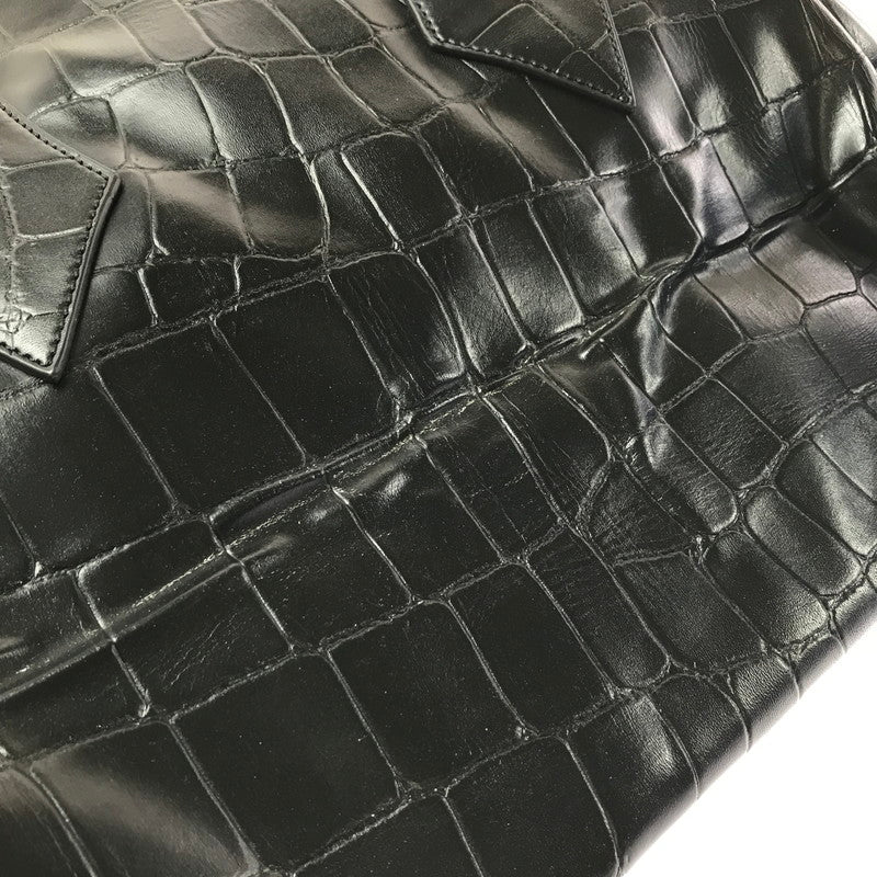 【現状渡し品】【レディース】 VIVIENNE WESTWOOD ヴィヴィアンウエストウッド HAND BAG クロコ型押し ハンドバッグ カバン 180-260503-na-02-tagh カラー：ブラック 万代Net店
